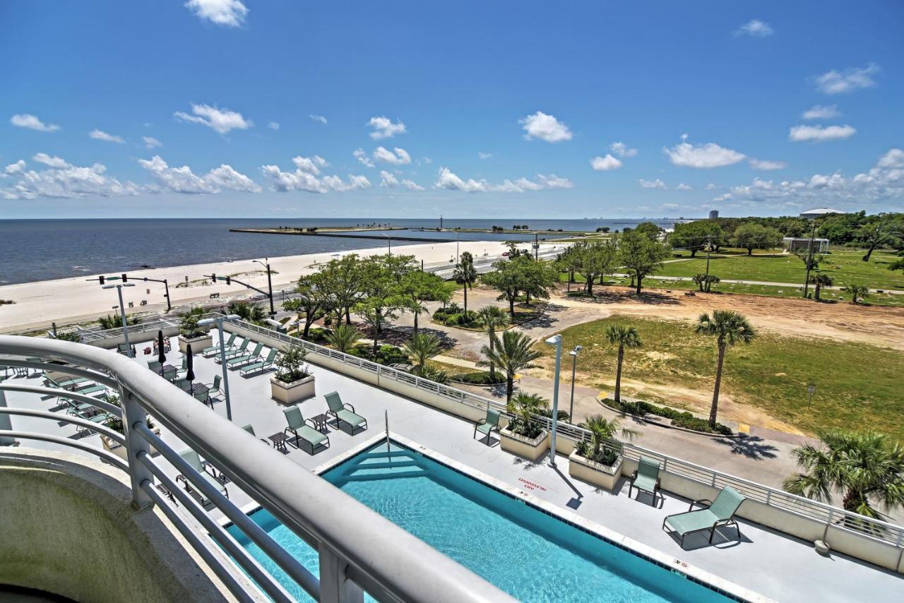 Beachside Biloxi Club Condo Balcony With Ocean View Bagian luar foto