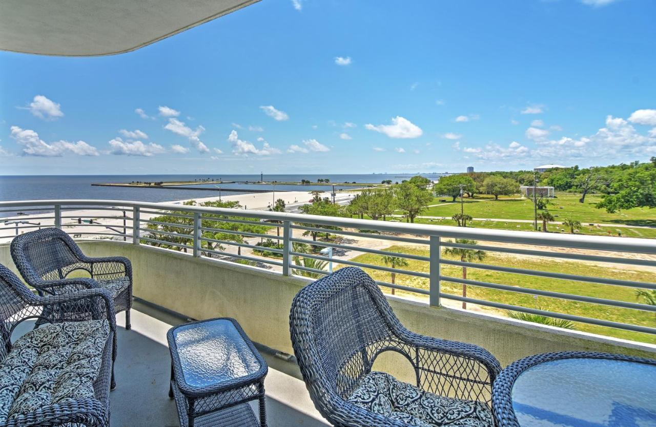 Beachside Biloxi Club Condo Balcony With Ocean View Bagian luar foto